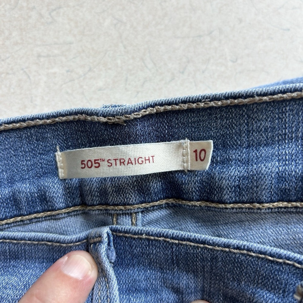 womens levis 505 straight leg jeans size 10‎  30 Length - Picture 7 of 7